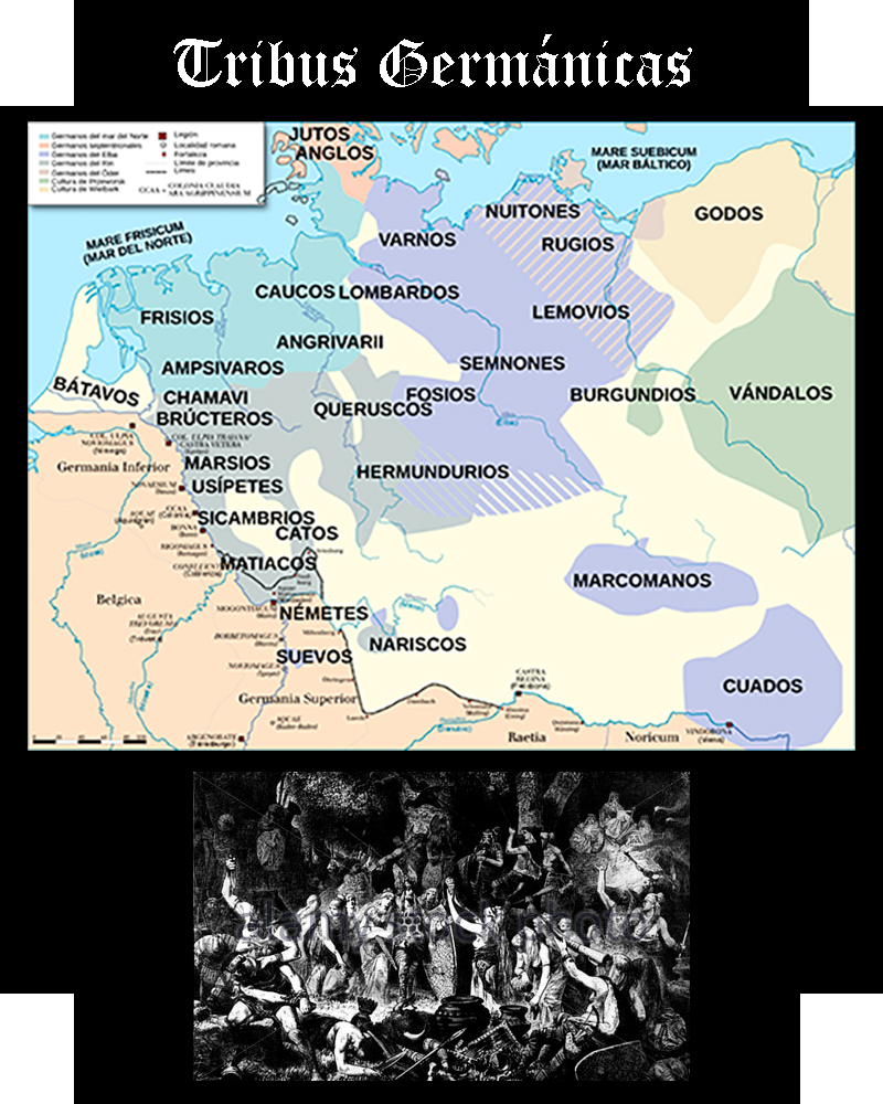Somos Godos - Geografía / Pueblos y Tribus: Germánicas