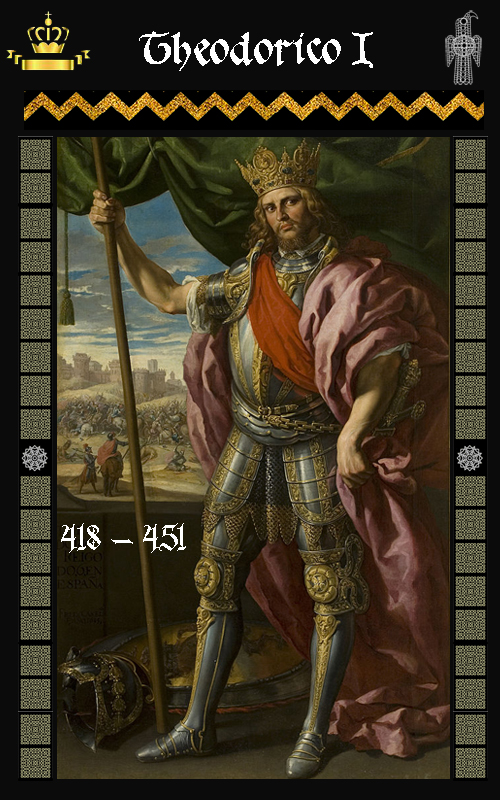 Rey Visigodo Theodorico I (418-451)